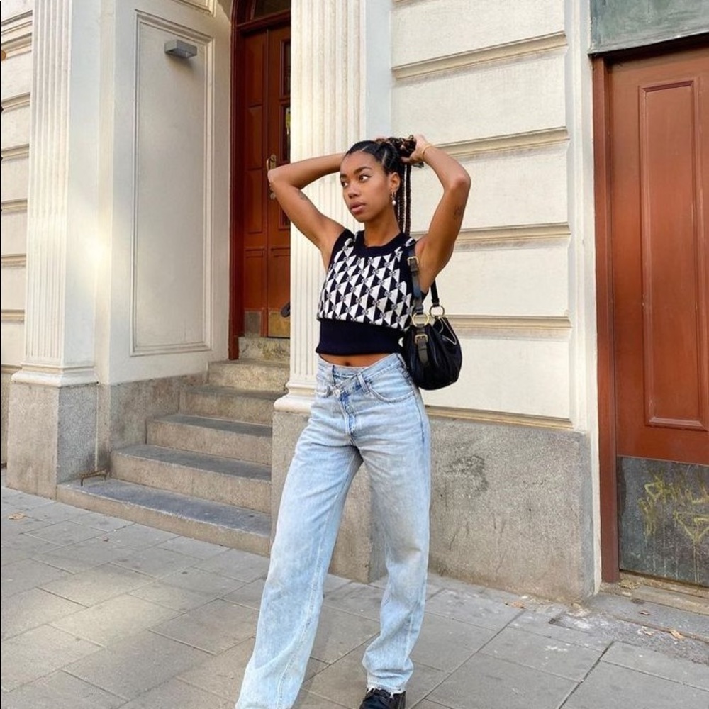 🔥🔥 AGOLDE CRISS CROSS UPSIZED JEANS IN SUBURBIA